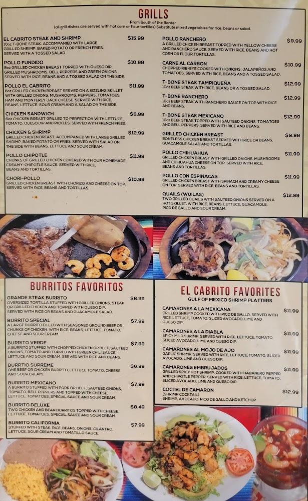 El Cabrito Mexican Restaurant Menu image 3